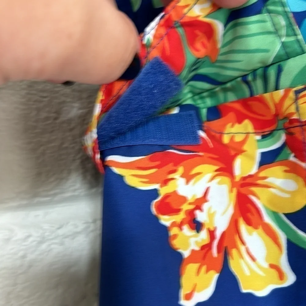 Polo Ralph Lauren Floral Kailua Board Style 8.5 Inch Swimsuit Size Large